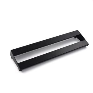 IPANDASO Black Track-Style Effects Pedalboard - Portable with Individual Pedal Mounts, Size S