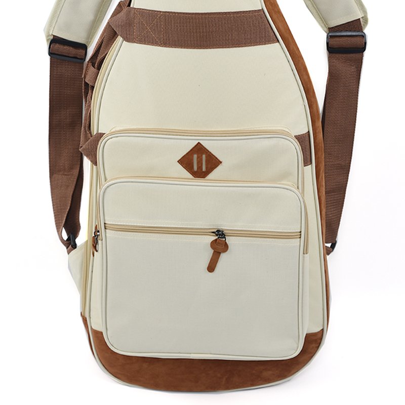 IPANDASO Apricot Oxford Fabric Durable Backpack - Portable for Bass & Guitar - 图片 2