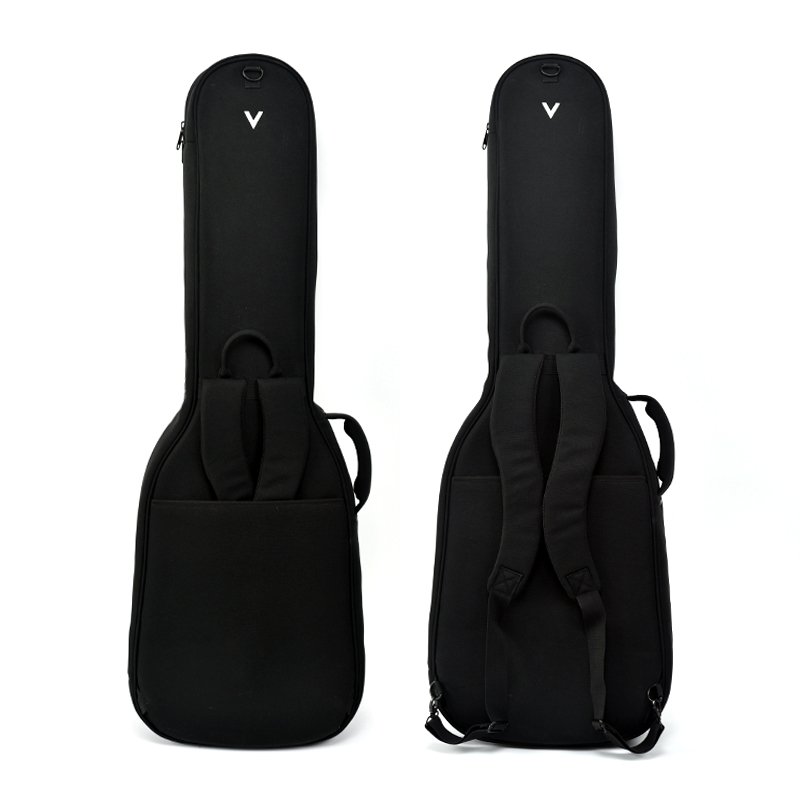 Black Oxford Bass Gig Bag - Thickened Waterproof Shockproof Backpack with Pockets - 图片 3